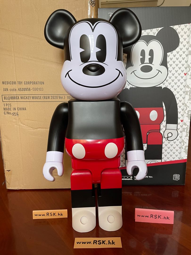 BE@RBRICK MICKEY MOUSE B&W 2020 1000%