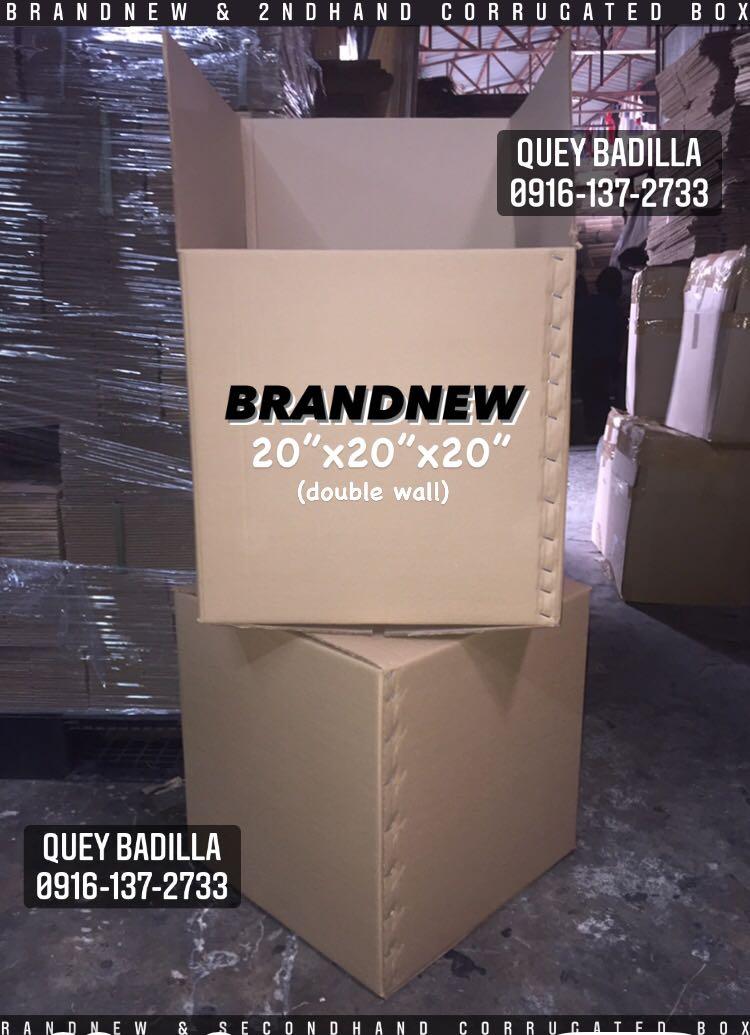 Brandnew Balikbayan Box (Category: Storage Boxes & Baskets) located in Quezon City. Submitted by gq.packagingsupplies.ph (Listing ID 1080058574, Image 1). Description: BRANDNEW BALIKBAYAN BOX 🛒20” x 20”x 20” NO MINIMUM~ Negotiable for bulk orders ✅Pick up or delivery We accept Gcash / COD via Lalamove 📍Location: Baesa, Project 8 Q.C. Direct message for more details and inquiries. CALL/TXT: (look for Ms. Quey) ☎️0916-137-2733/0945-773-5240 Like&