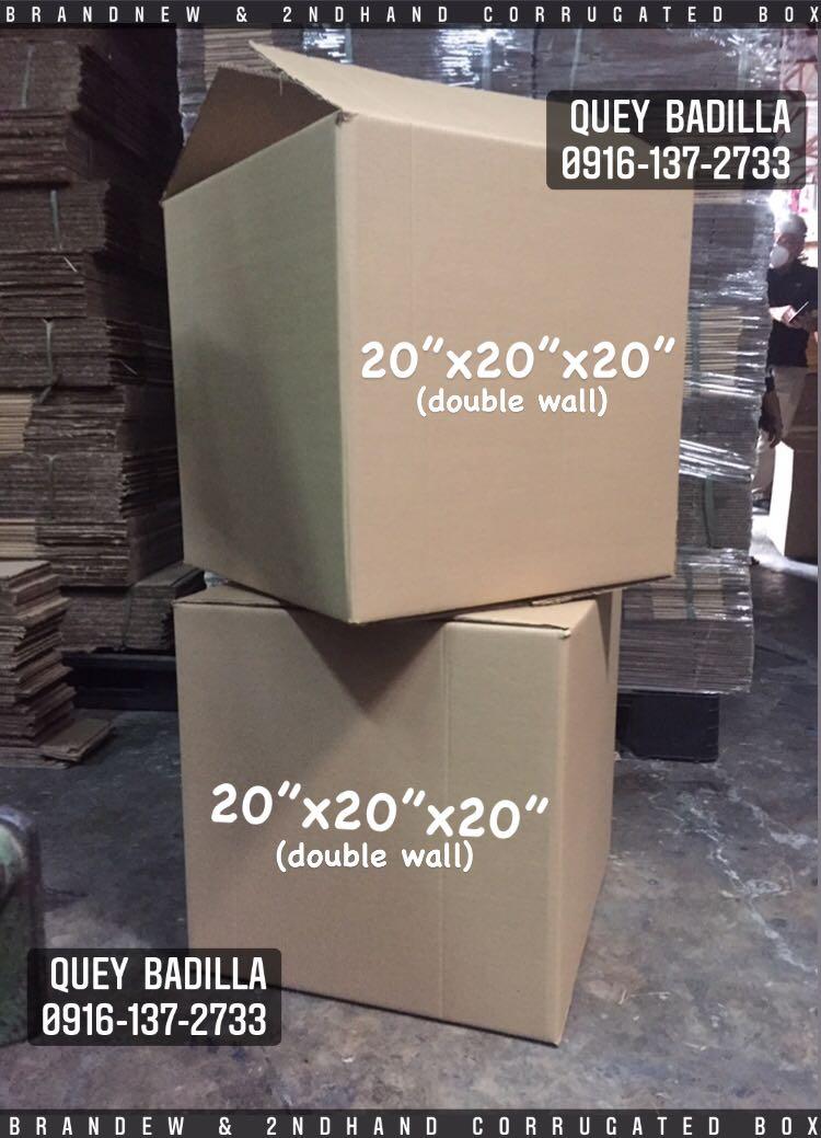 Brandnew Balikbayan Box (Category: Storage Boxes & Baskets) located in Quezon City. Submitted by gq.packagingsupplies.ph (Listing ID 1080058574, Image 2). Description: BRANDNEW BALIKBAYAN BOX 🛒20” x 20”x 20” NO MINIMUM~ Negotiable for bulk orders ✅Pick up or delivery We accept Gcash / COD via Lalamove 📍Location: Baesa, Project 8 Q.C. Direct message for more details and inquiries. CALL/TXT: (look for Ms. Quey) ☎️0916-137-2733/0945-773-5240 Like&