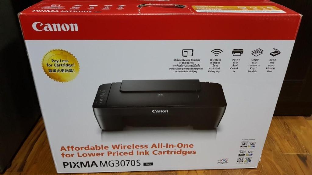 Canon Pixma Mg3070s All In One Wireless Printer Computers Tech Printers Scanners Copiers On Carousell