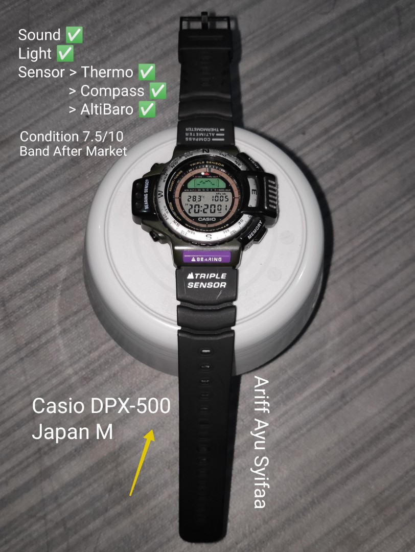 Casio DPX 500 Vintage Men s Fashion Watches Accessories