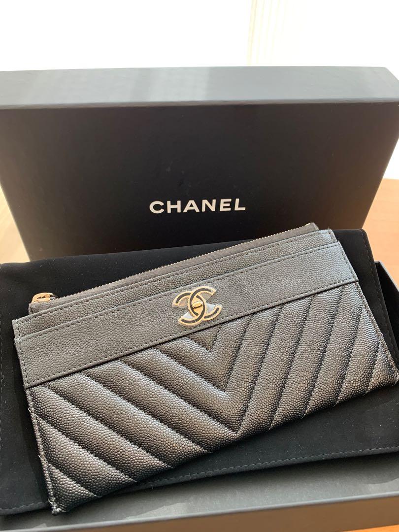 Chanel flat wallet hotsell