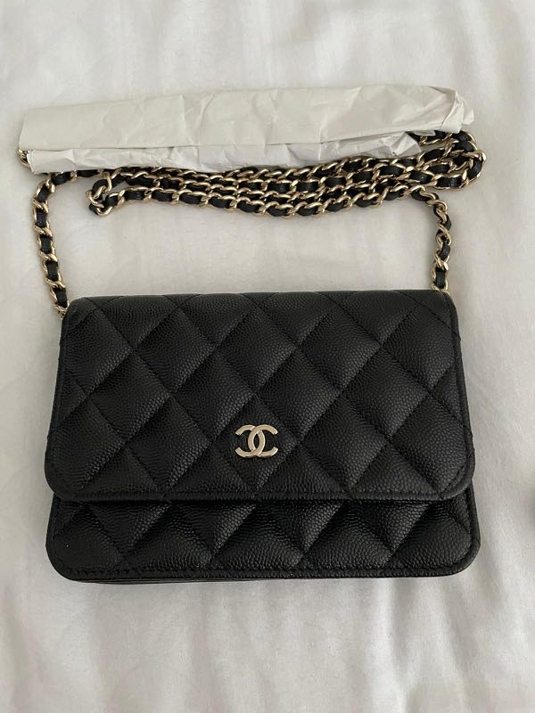 CHANEL Mini Wallet On Chain, Luxury, Bags & Wallets on Carousell