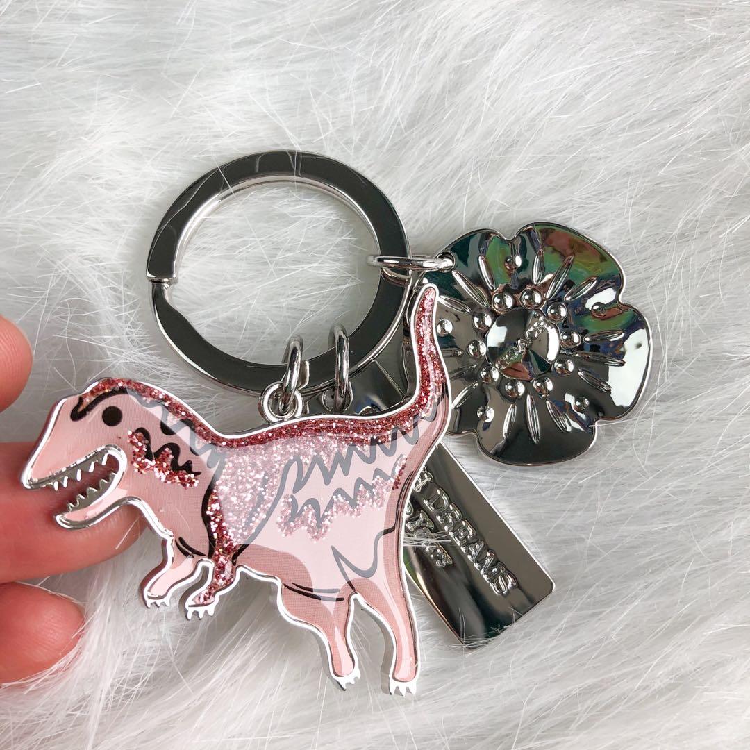 Coach Key ring with dinosaur charm, Women's Accessories