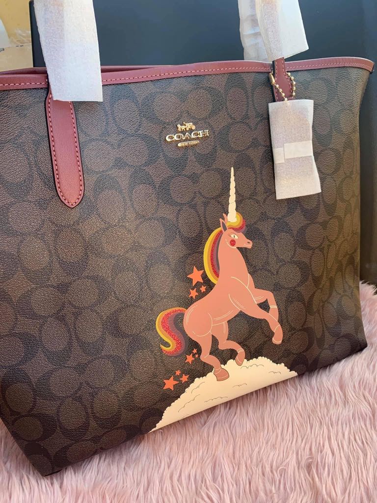 Coach unicorn tote bag Women s Fashion Bags Wallets Tote Bags on Carousell