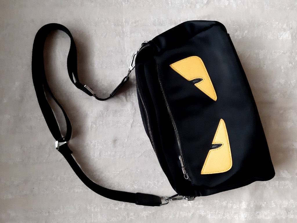 Fendi Monster with Yellow Eyes sling bag