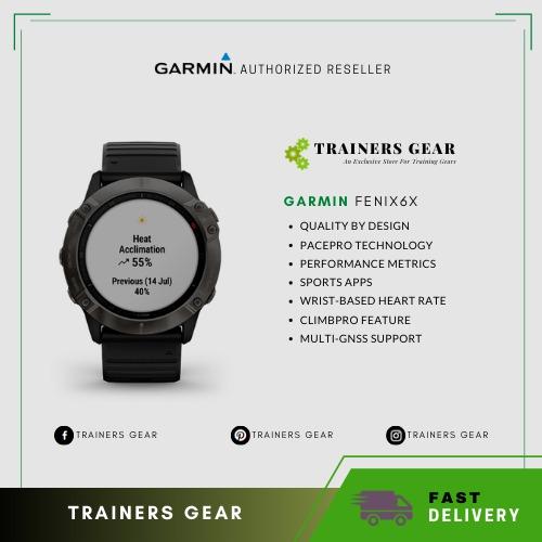 Garmin fenix 6x sapphire online carbon gray black band