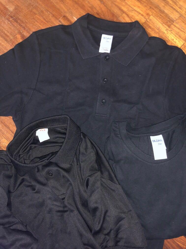 Gildan Target Black Polo Shirt Men s Fashion Tops Sets