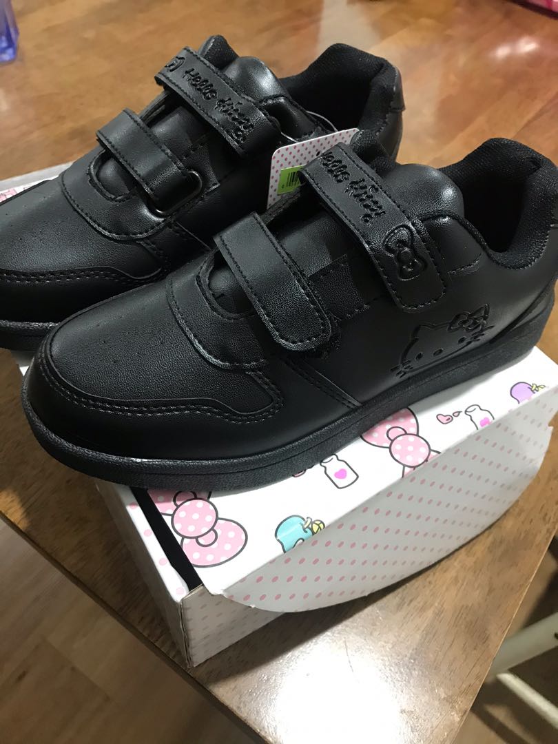 Hello kitty black School Shoes Babies Kids Babies Kids Fashion on Carousell