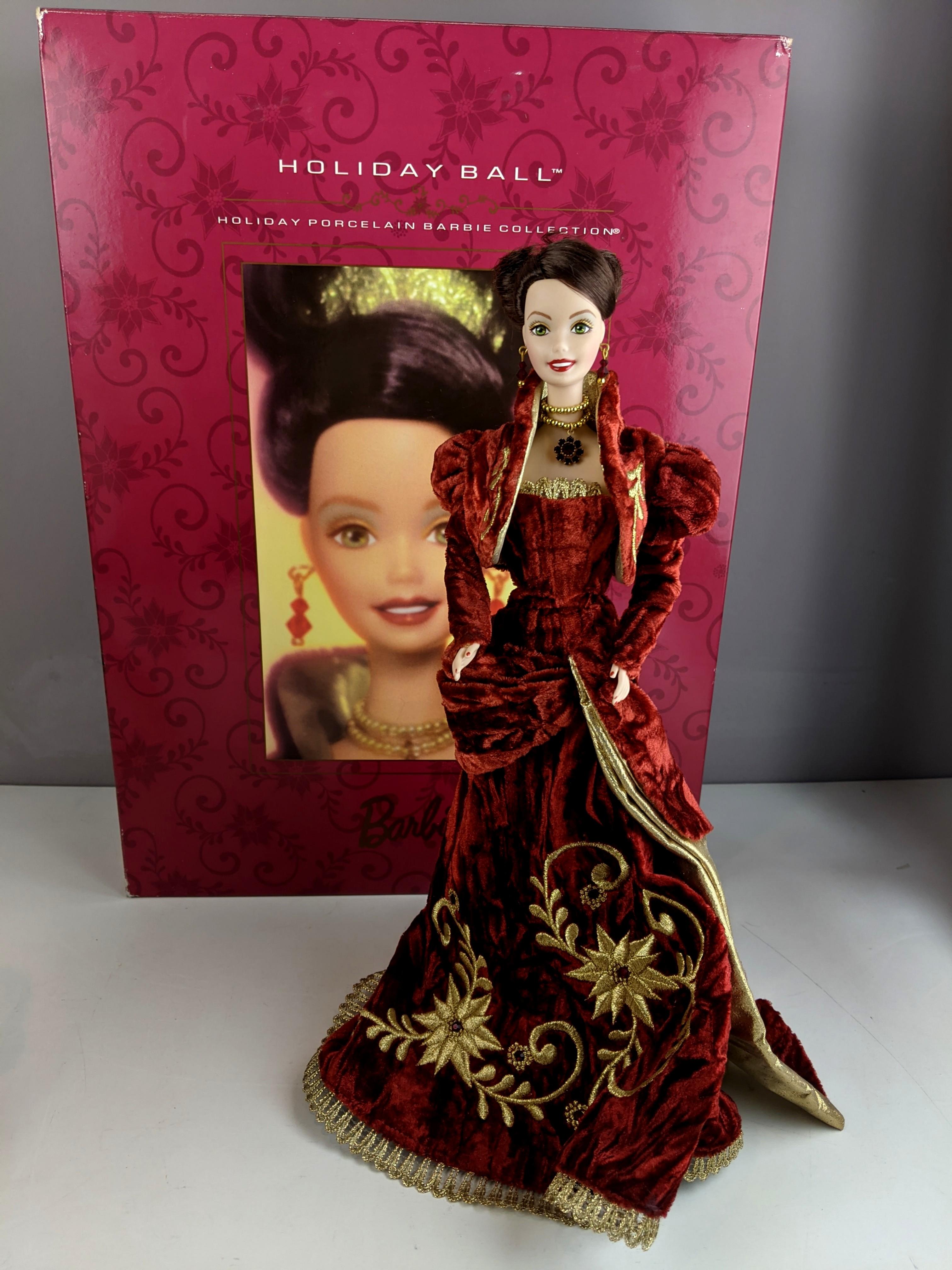 Holiday ball porcelain barbie doll 1997 new arrivals