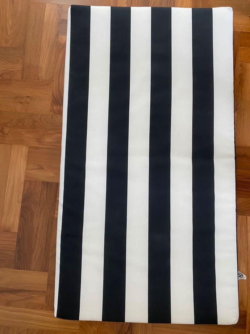 Ikea black and white cushioned mat, Furniture & Home Living, Home Decor