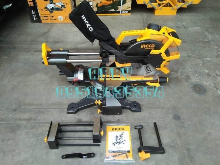 INGCO 2400W Sliding Mitre Saw, Commercial & Industrial, Construction