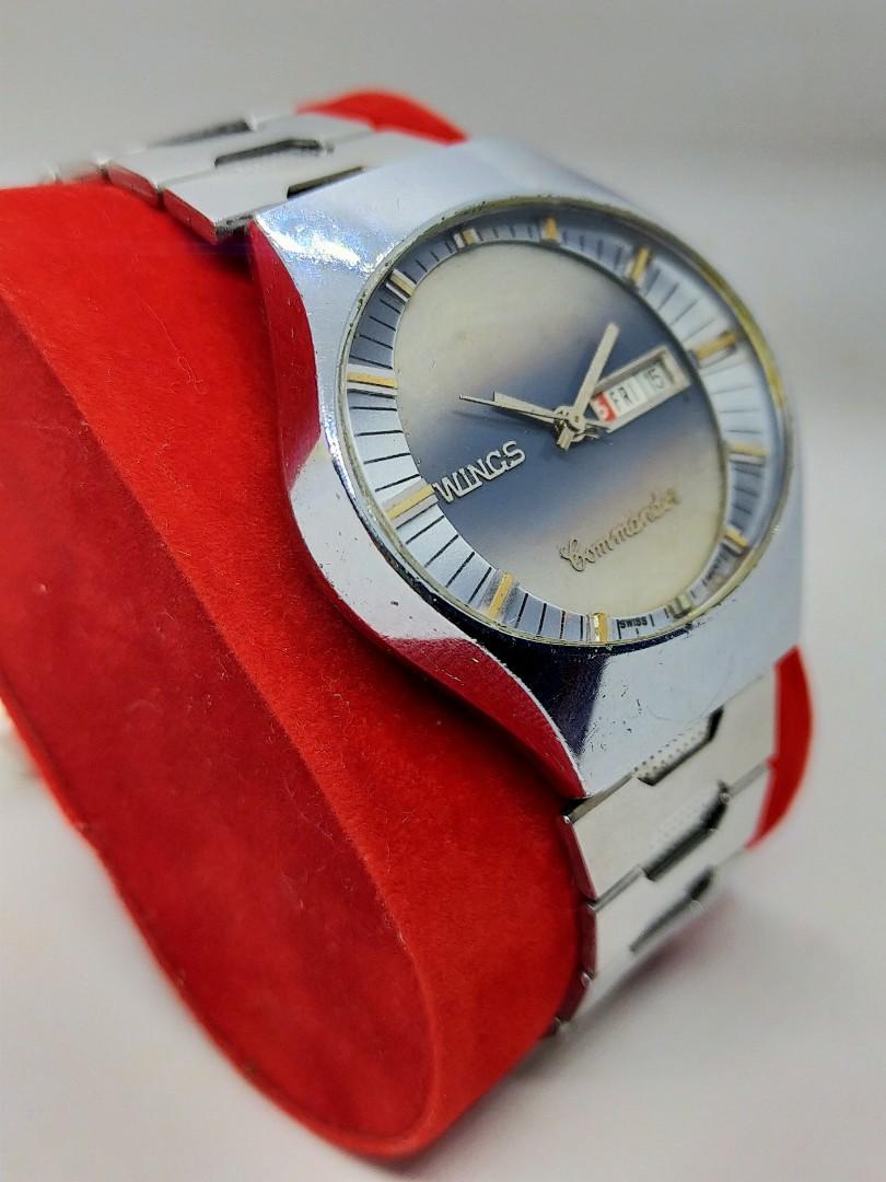 Jam Tangan Wings Commander Automatic Swiss Vintage Model Oval, Fesyen