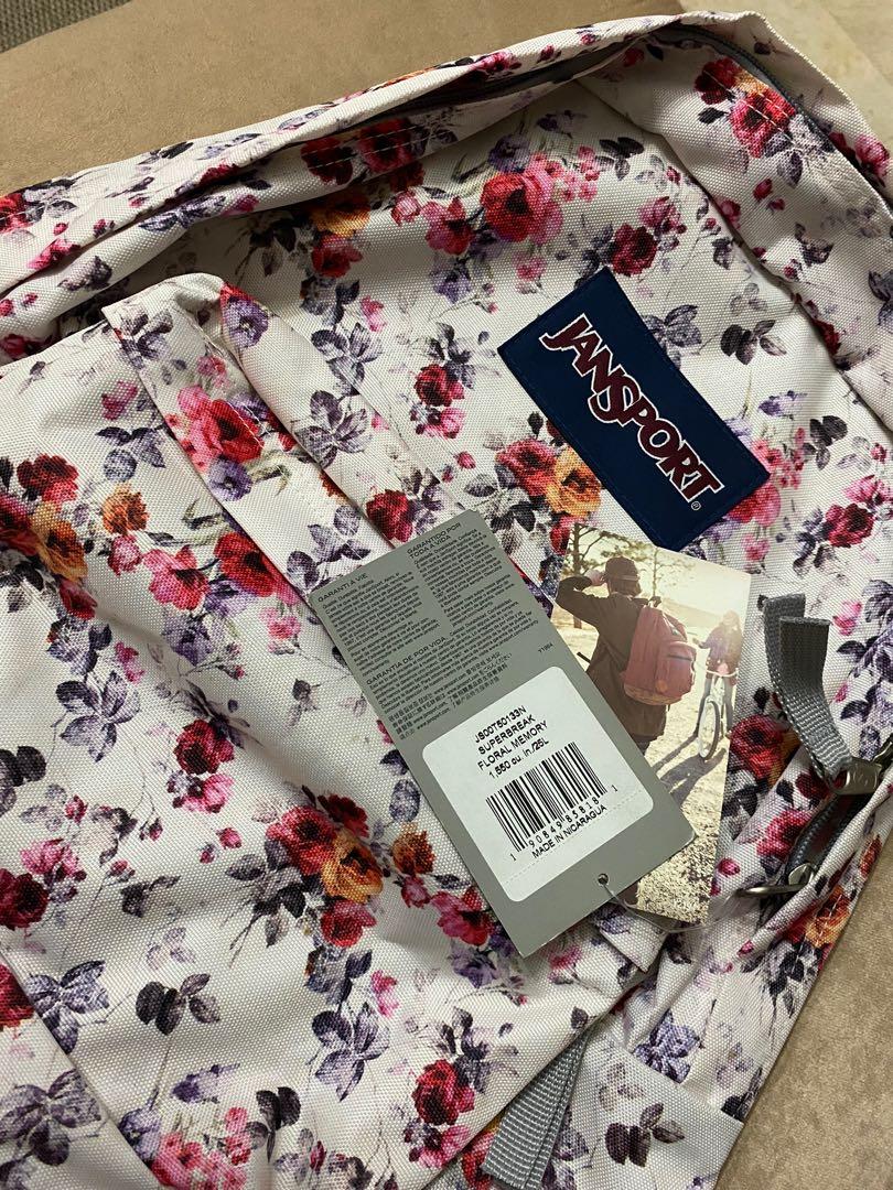 Jansport floral hot sale memory backpack