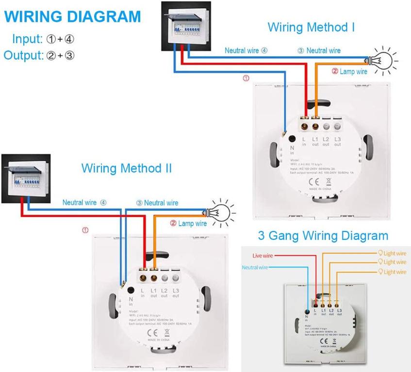 1 Gang 2 Gang 1 Way Switch Connection How To Wire One Gang Two Gang Light Switch Explained Youtube