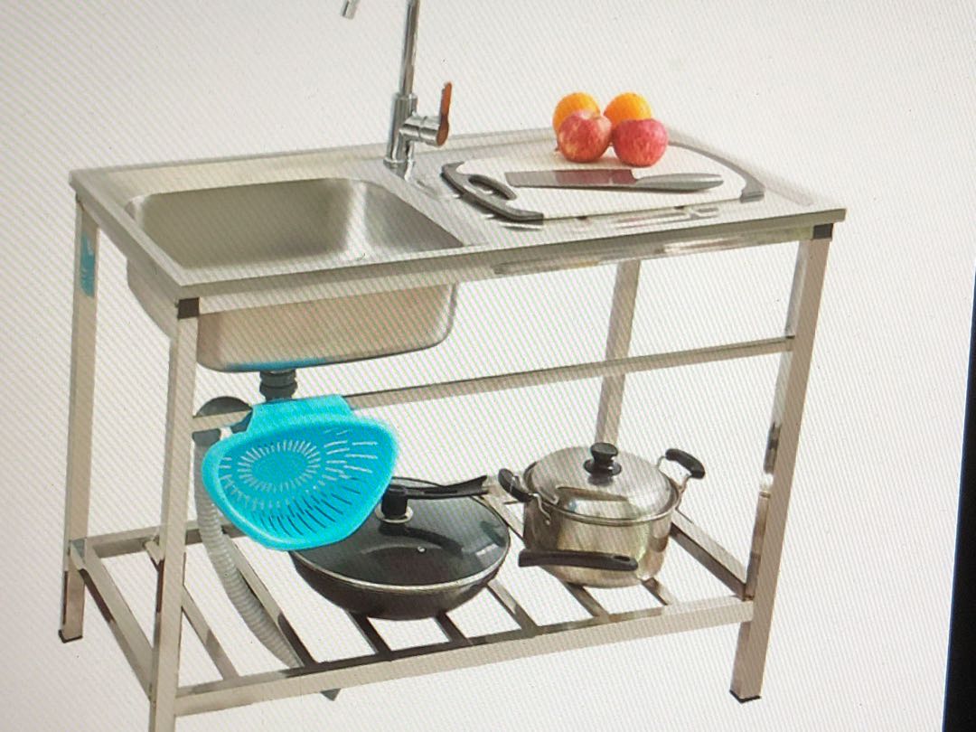 Kitchen Sink Rack stand alone, Furniture & Home Living ...
