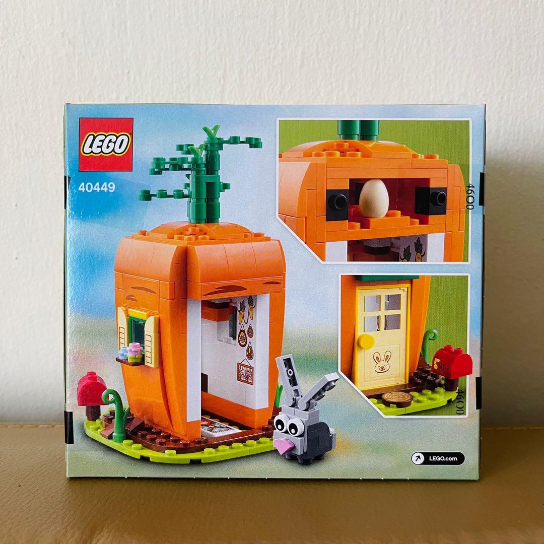 lego easter bunny carrot house instructions