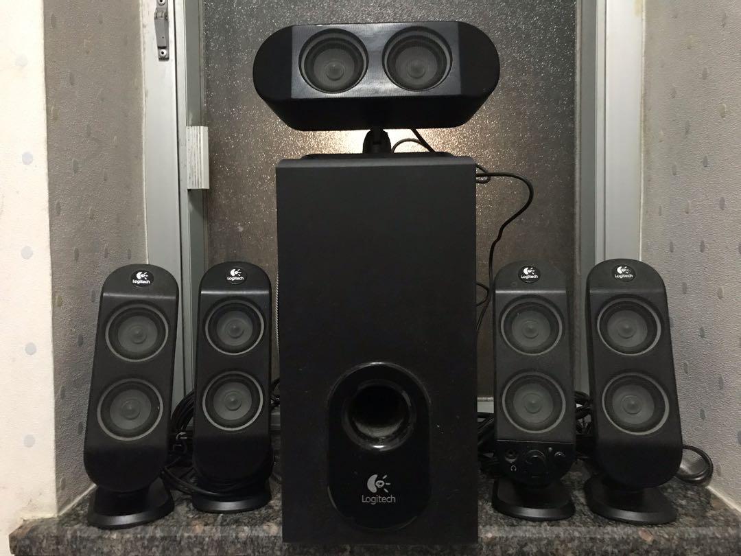Logitech X-530 5.1 Speaker System, 音響器材, Carousell