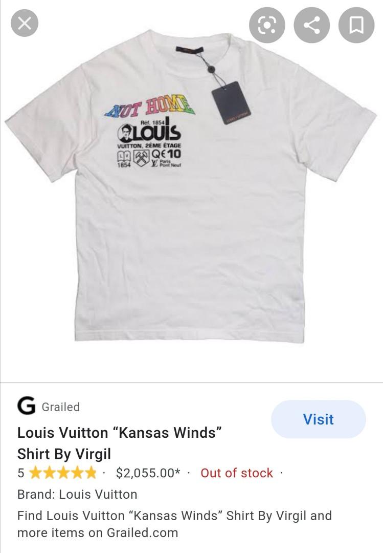 Louis Vuitton White Kansas Winds Graphic Tee