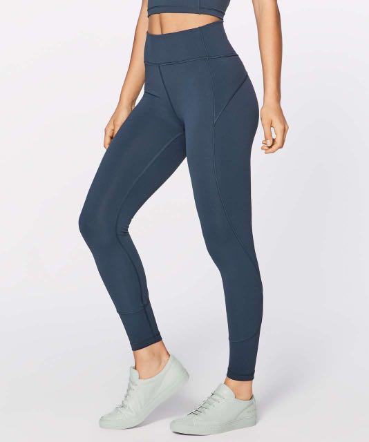 Lululemon (4) In Movement 7/8 Tight Everlux 25” Mach Blue, Men's Fashion,  Activewear on Carousell
