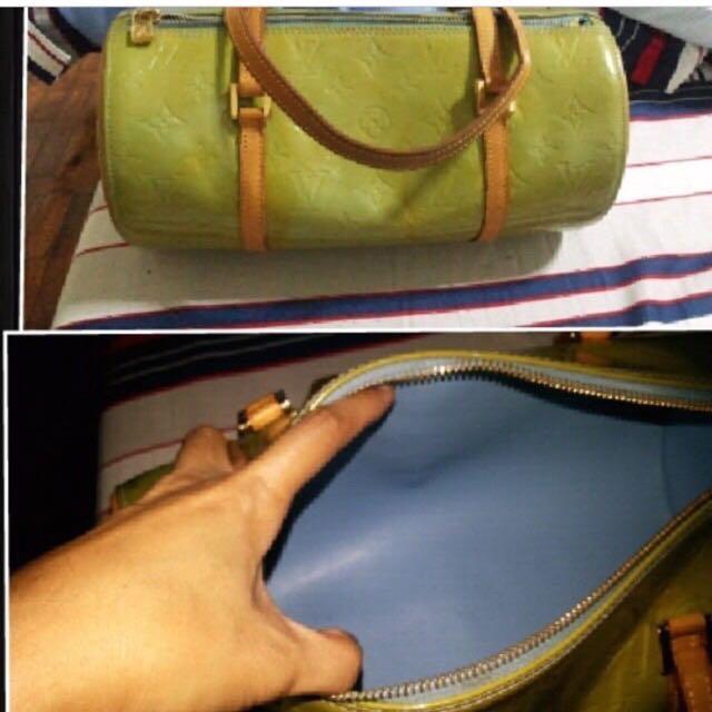 Vintage Louis Vuitton green Vernis papillon, Luxury, Bags & Wallets on  Carousell