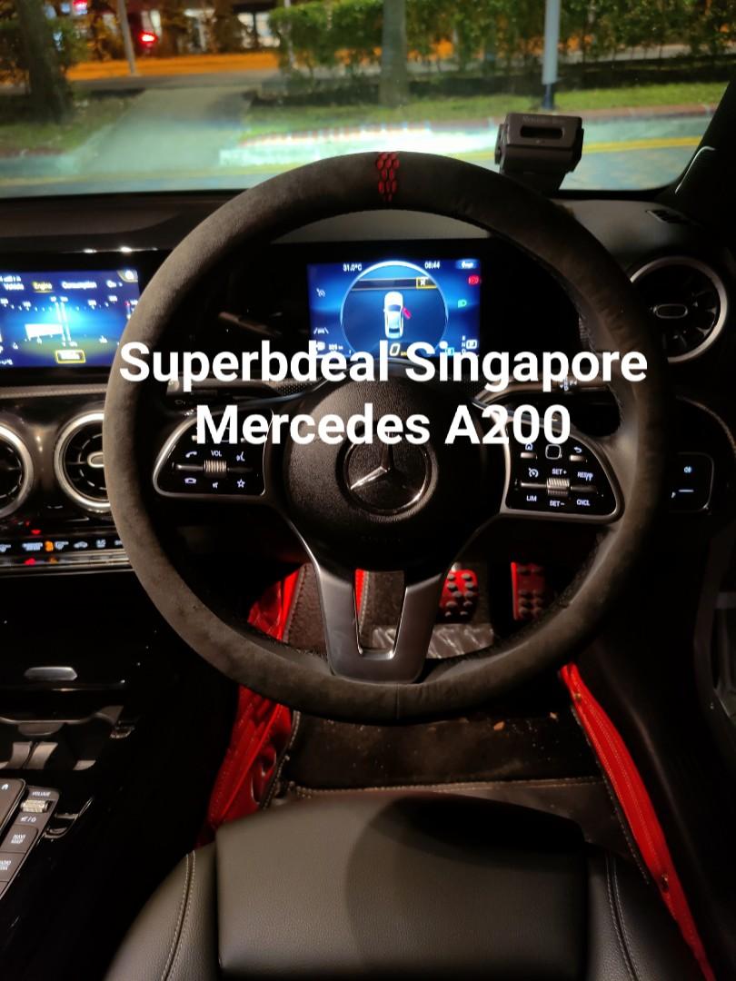 Mercedes A200 Alcantara Steering Wheel Cover Authentic Car
