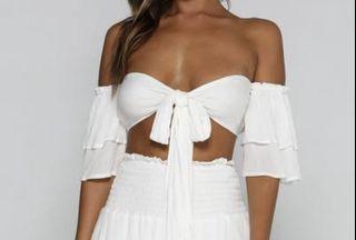 Meshki Etta top in white size xs