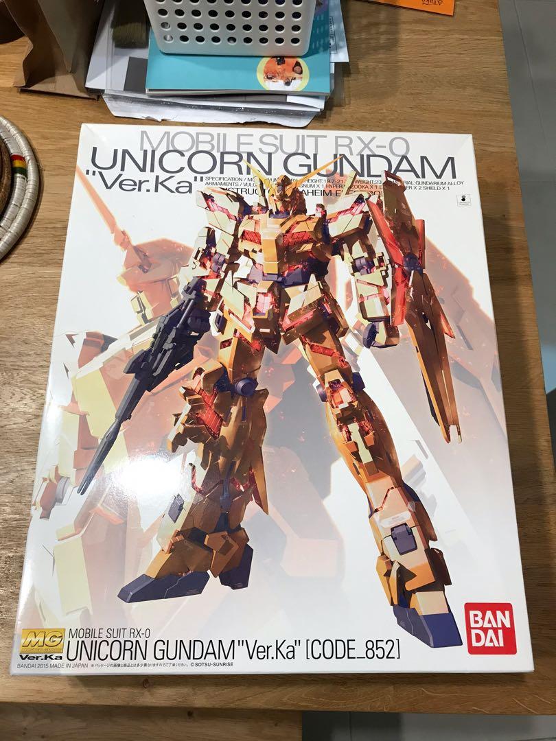 MG RX 0 Unicorn Gundam Ver Ka Code 852 Hobbies Toys Toys Games 