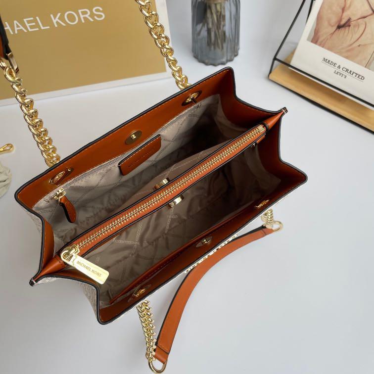 Michael Kors Arielle Medium Satchel, Women's Fashion, Bags & Wallets,  Clutches on Carousell