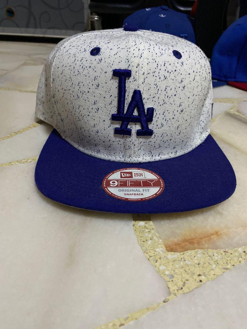 Blue and white snapback clearance