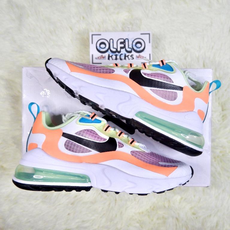 Nike Air Max 270 React Se Arctic Pink Orange Women S Fashion Footwear Sneakers On Carousell