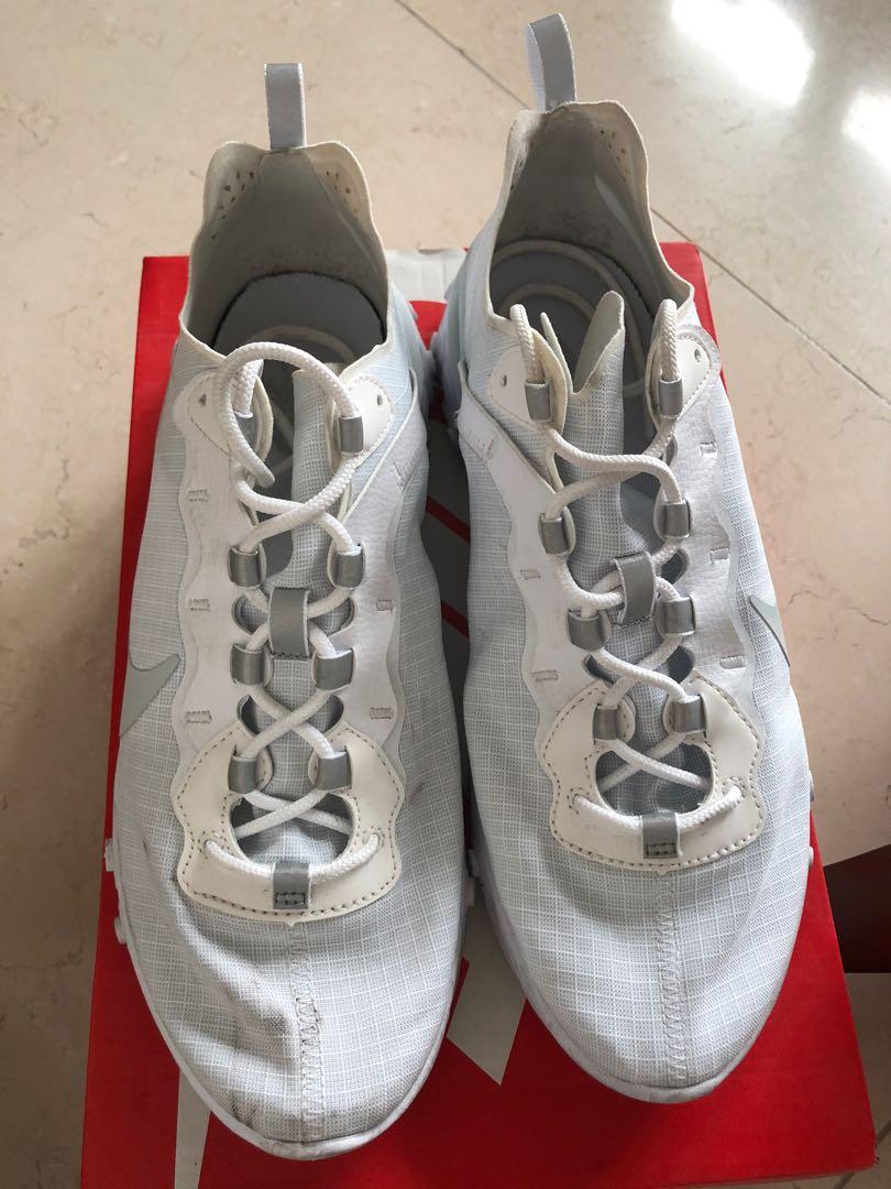 Nike React Element 55 (Category: Sneakers) located in Pasig City. Submitted by dtglee8 (Listing ID 1080043960, Image 2). Description: Used three times only in the mall. Slight dirt. Like new. .