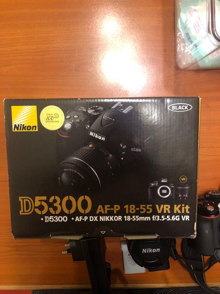 Nikon D5300 AF-P 18-55VR Kit, 攝影器材, 鏡頭及裝備- Carousell