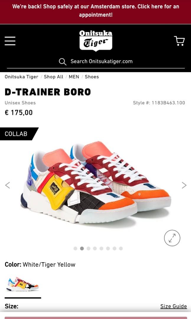 onitsuka tiger shoes size guide