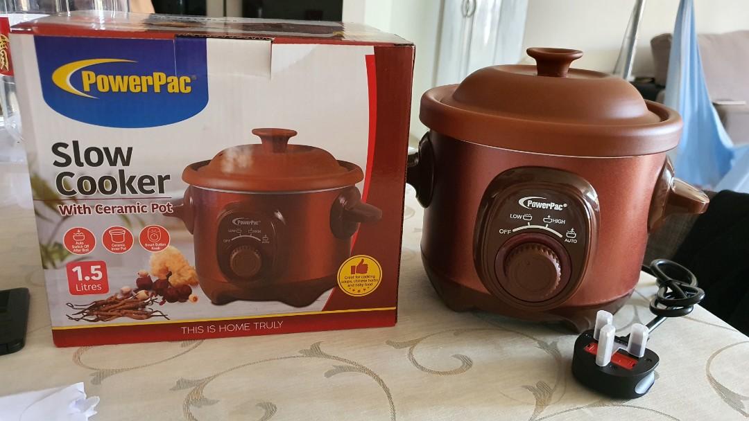 PowerPac Slow Cooker, Ceramic Cooker Cup 0.6L (PPSC06)