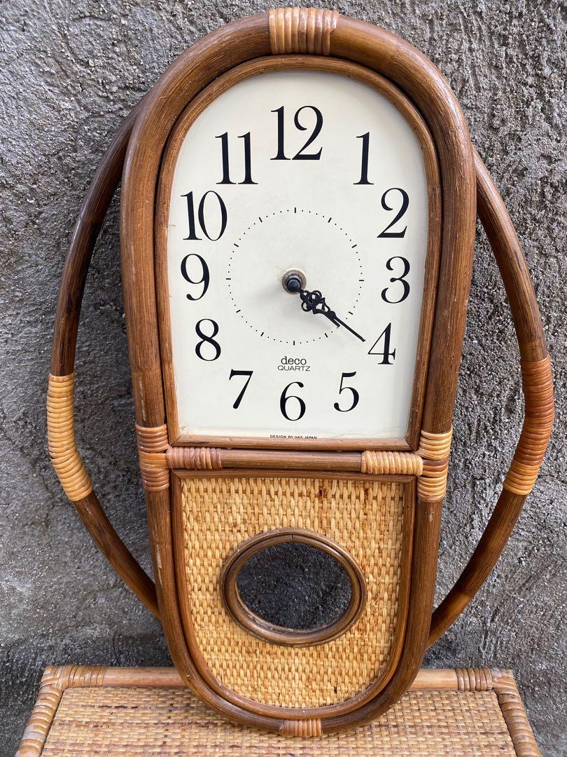 rattan display clock (NOT WORKING) display only (Category: Wall Decor) located in Manila. Submitted by annie_annie83 (Listing ID 1080019383, Image 2). Description: .