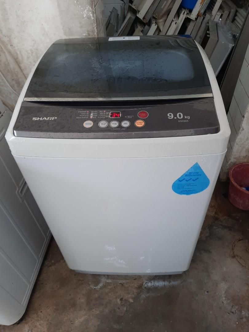 Sharp 9kg Washing Machine Esx905 Warranty 2 Months Tv Home Appliances Washing Machines And Dryers On Carousell