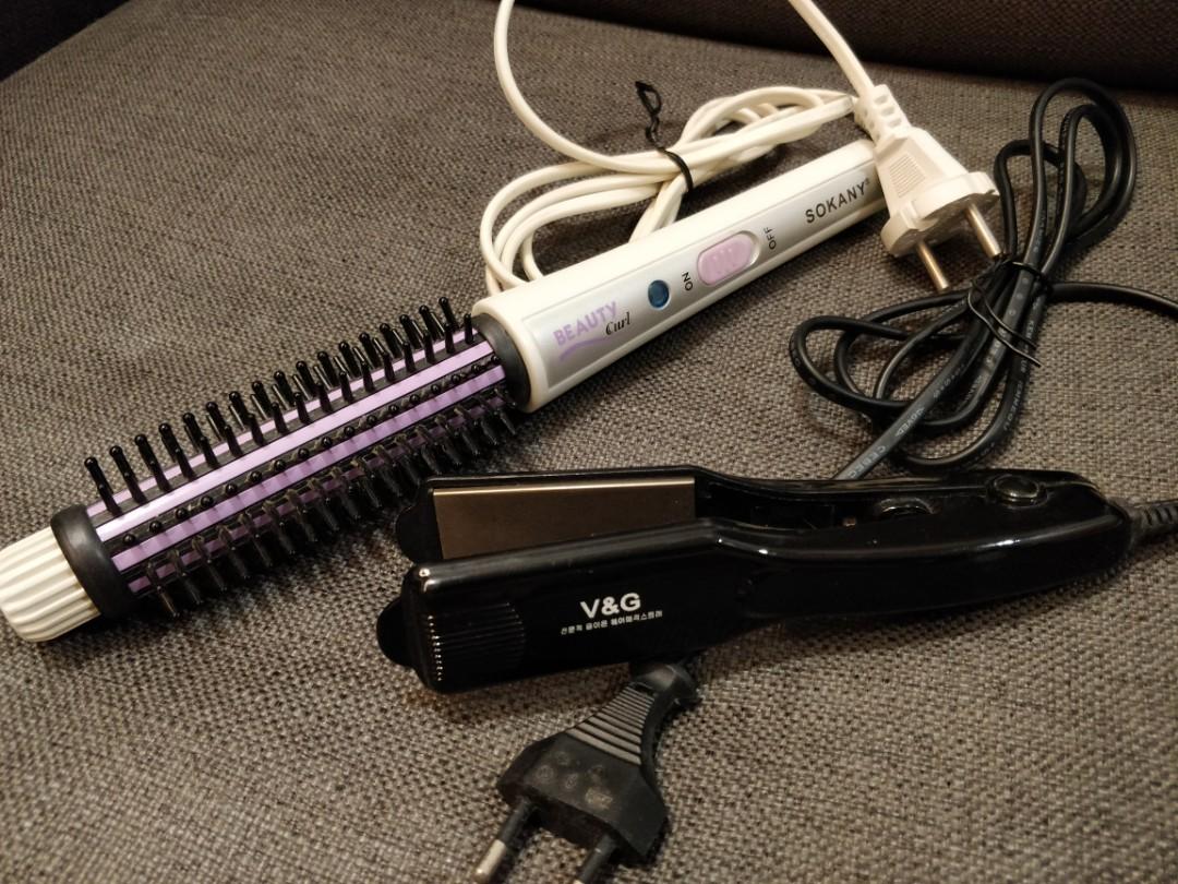 V&g hair straightener and curler hot sale