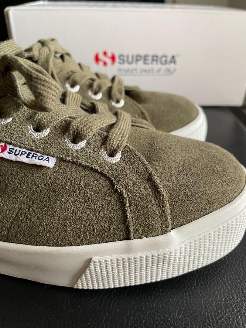 SUPERGA 2730 Suede Green Wood Women s Fashion Shoes on Carousell