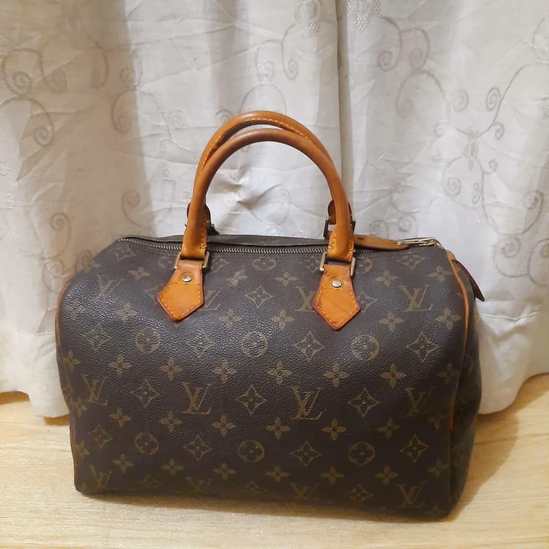 Louis Vuitton Speedy 25 bag lv, Barang Mewah, Tas & Dompet di Carousell