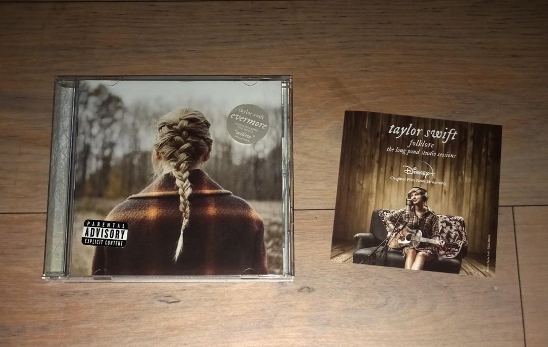 Taylor swift (Category: CDs & DVDs) located in Quezon City. Submitted by collectiblespopupshop (Listing ID 1080117464, Image 1). Description: taylor swift album evermore made in eu sealed brand new collectors items rare and hard to find imported package from canada.