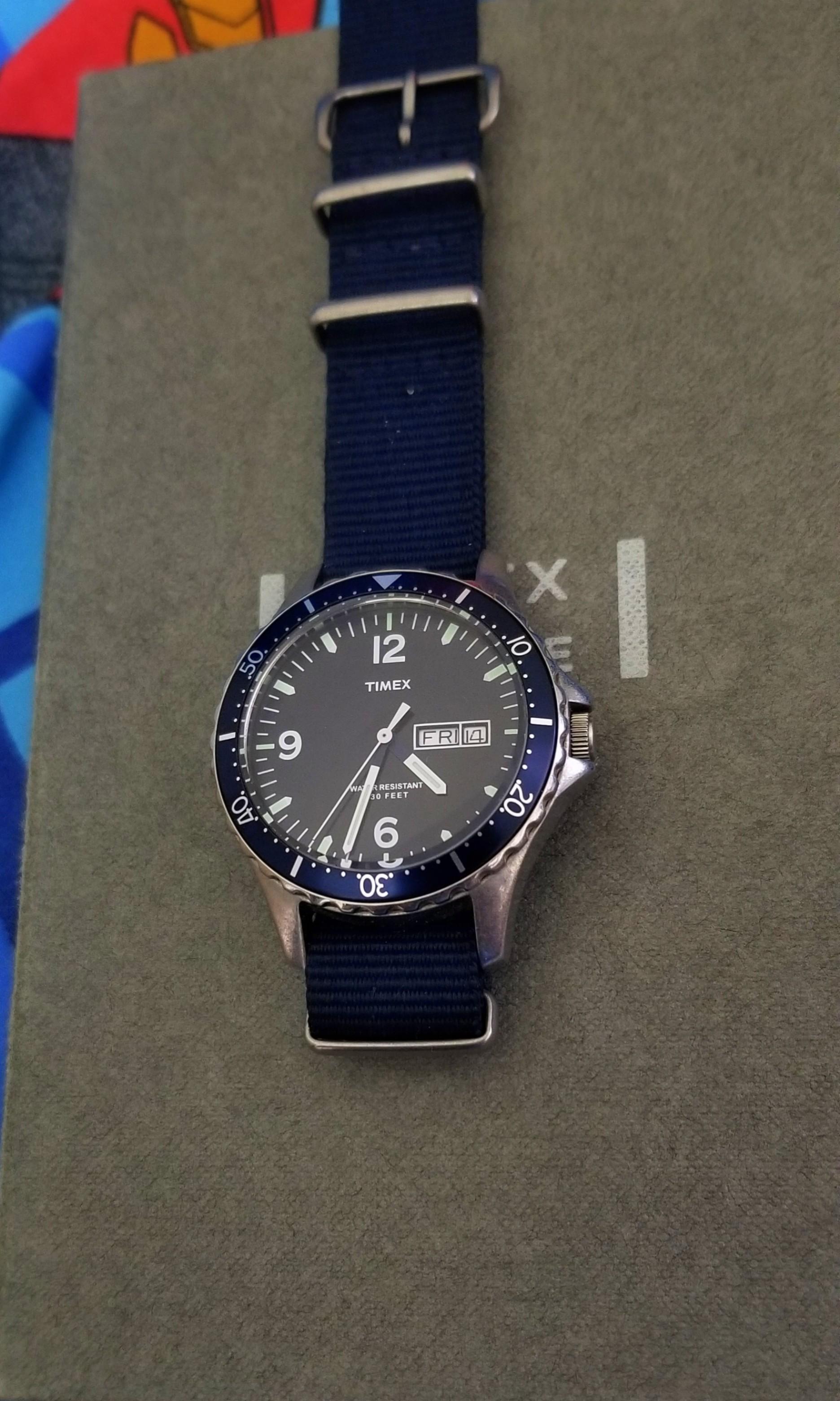 Timex Andros x J.Crew Watch (Exclusive), 男裝, 手錶及配件, 手錶