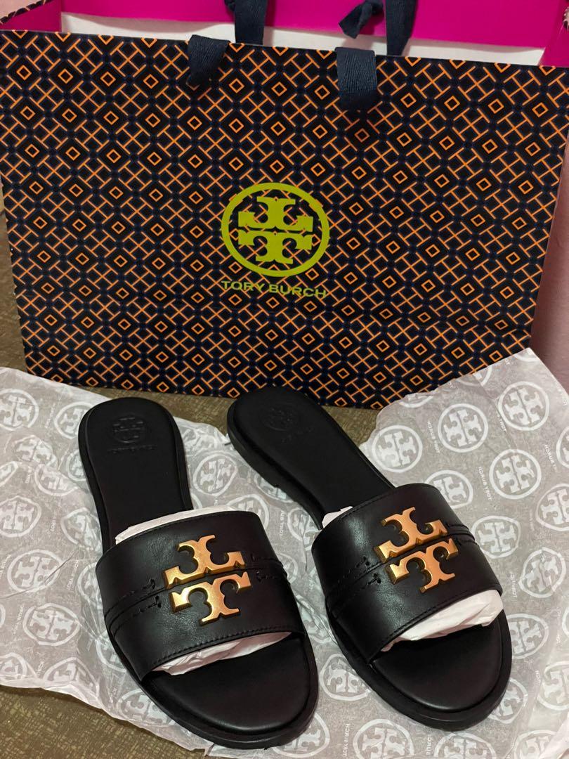 tory burch ines slide navy