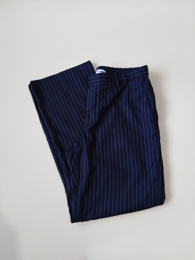 Uniqlo pinstripe trousers online