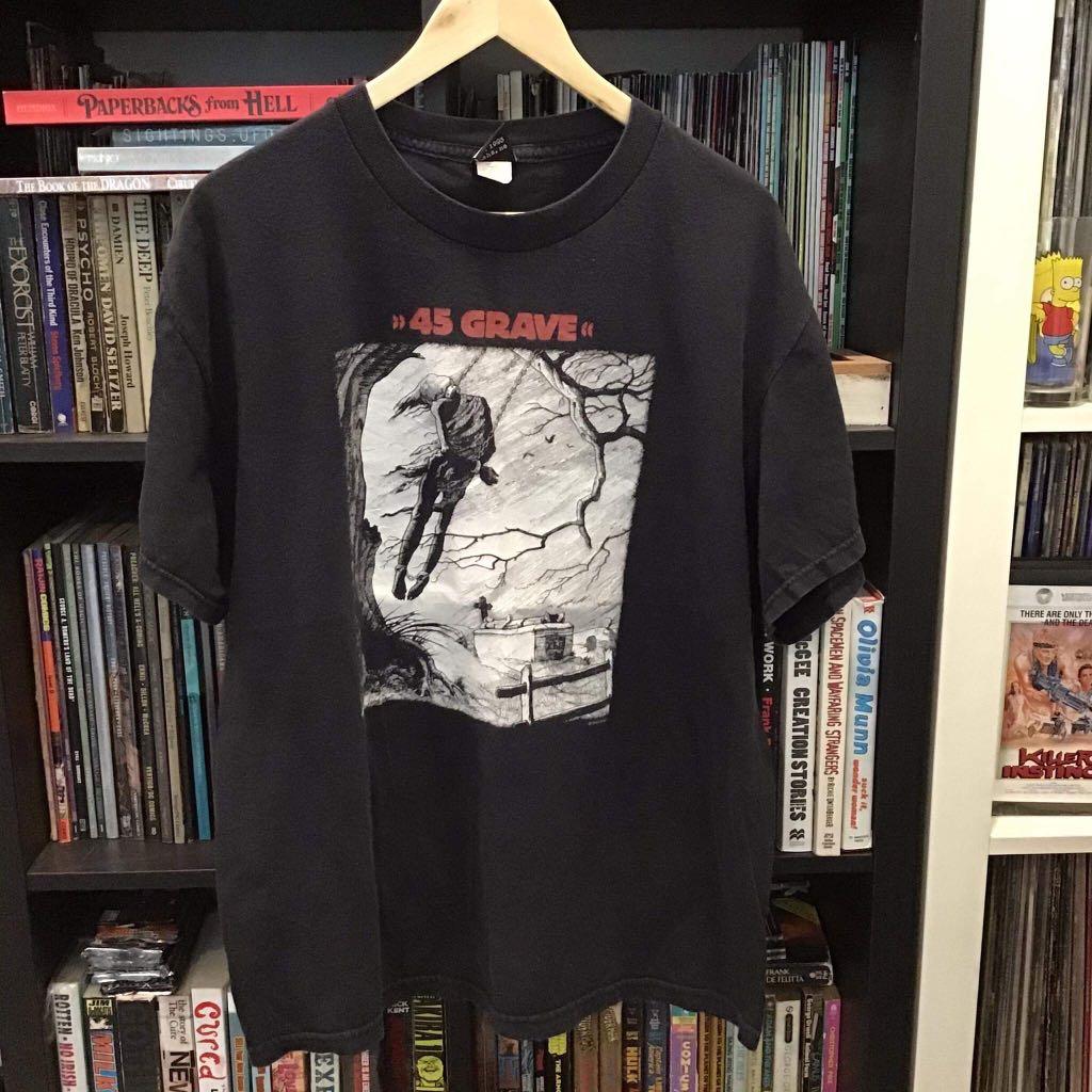 Vintage 00 s Band t shirt 45 grave Men s Fashion Tops Sets