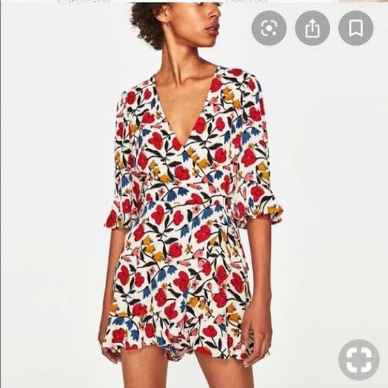Zara floral romper Clearance