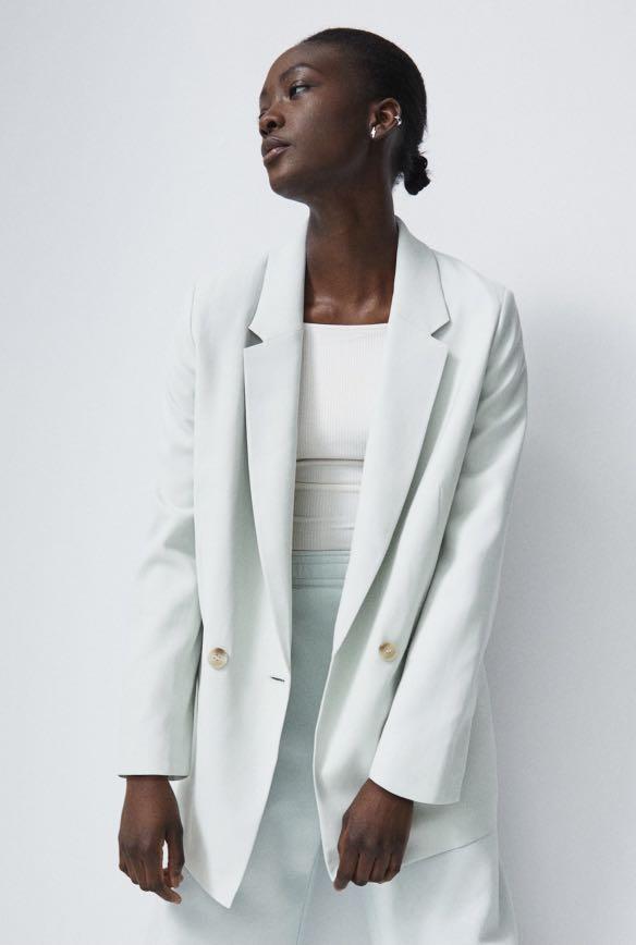 Hm green blazer sale