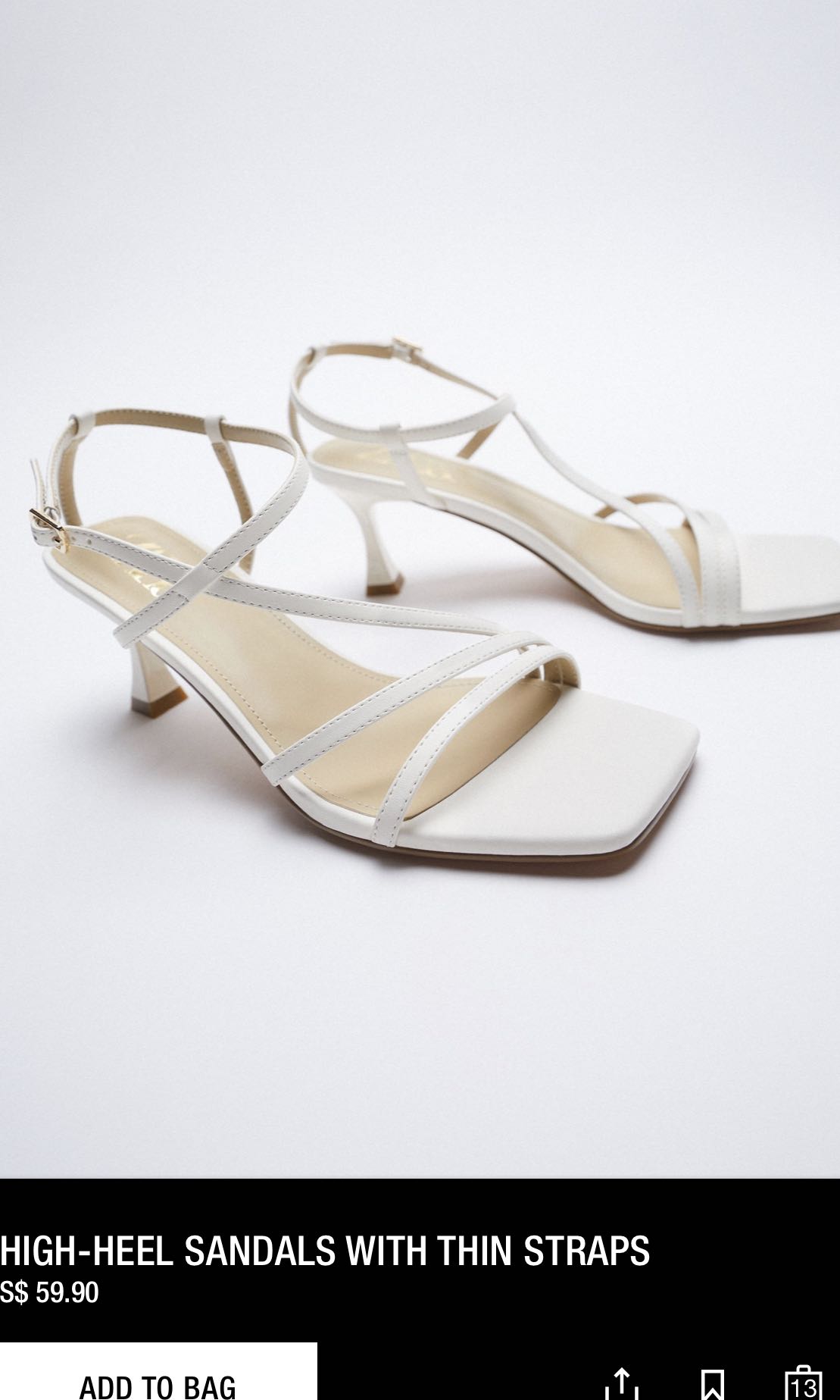 White strappy clearance sandals kitten heel