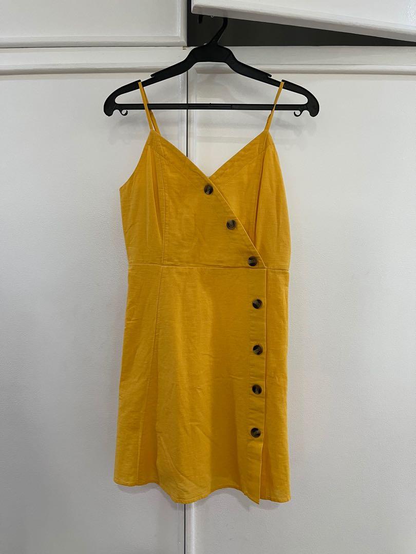 american eagle yellow dress