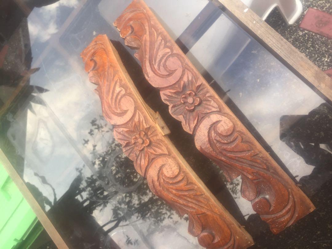 Antique Narra Sculpt 50's accent (Category: Vintage Collectibles) located in Quezon City. Submitted by basyangbargain (Listing ID 1080305149, Image 2). Description: 2 pieces solid narra sculpt for accent and wood projects. Detailed and intricate.